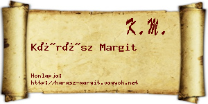 Kárász Margit névjegykártya
